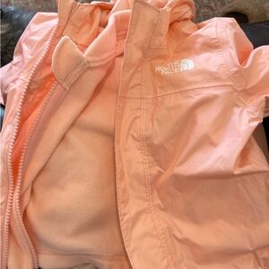 North face infant 12-18 month rain jacket with fleece liner.